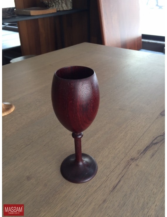 Obje - Ahşap Şarap Bardağı MÖS010